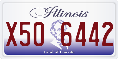IL license plate X506442