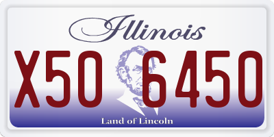 IL license plate X506450