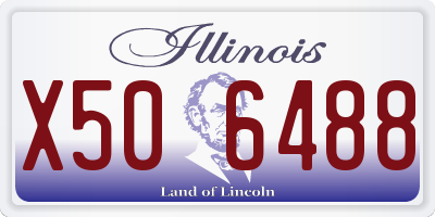 IL license plate X506488