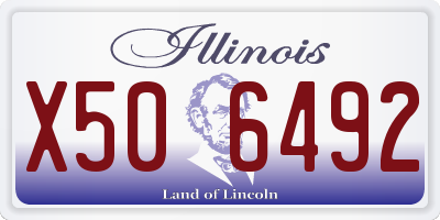 IL license plate X506492