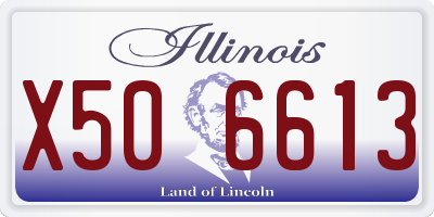 IL license plate X506613