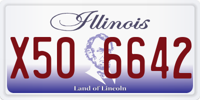 IL license plate X506642