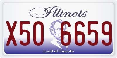 IL license plate X506659