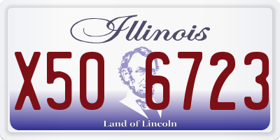 IL license plate X506723