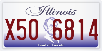 IL license plate X506814