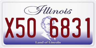 IL license plate X506831