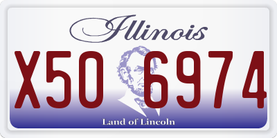 IL license plate X506974