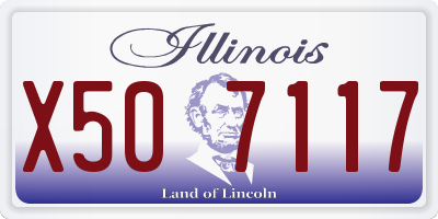 IL license plate X507117