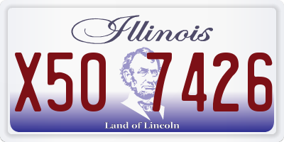 IL license plate X507426
