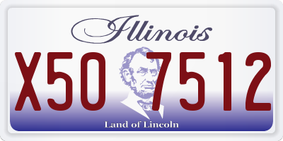 IL license plate X507512