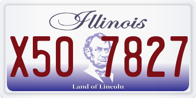 IL license plate X507827