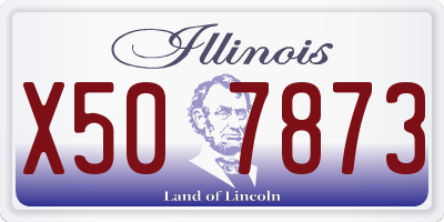 IL license plate X507873