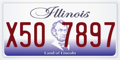 IL license plate X507897