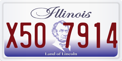 IL license plate X507914
