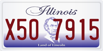 IL license plate X507915