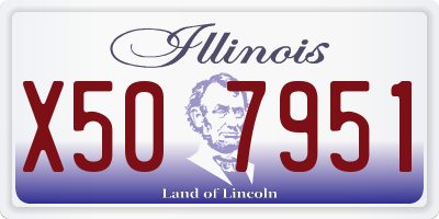IL license plate X507951