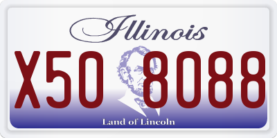 IL license plate X508088