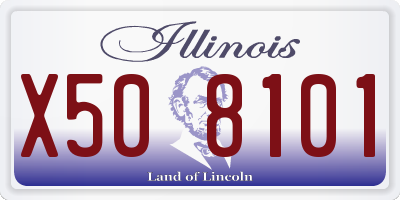 IL license plate X508101