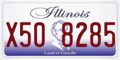 IL license plate X508285