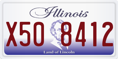 IL license plate X508412