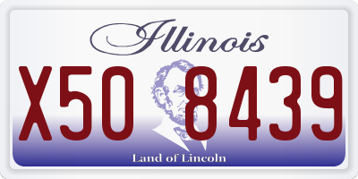 IL license plate X508439