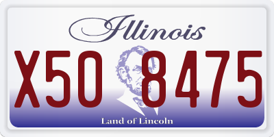 IL license plate X508475