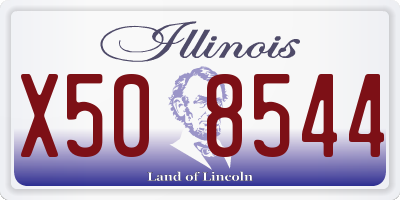 IL license plate X508544