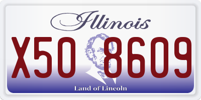 IL license plate X508609