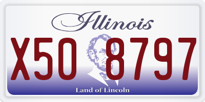 IL license plate X508797