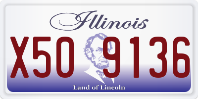 IL license plate X509136