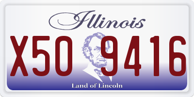 IL license plate X509416