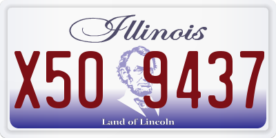IL license plate X509437