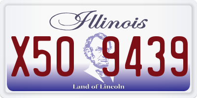 IL license plate X509439
