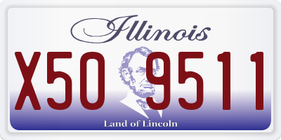 IL license plate X509511