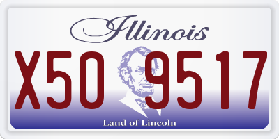 IL license plate X509517