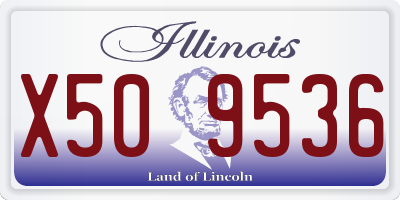 IL license plate X509536