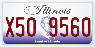 IL license plate X509560