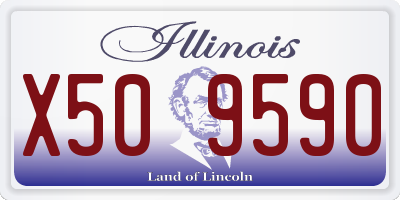 IL license plate X509590