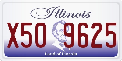 IL license plate X509625
