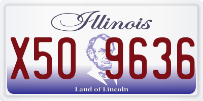 IL license plate X509636