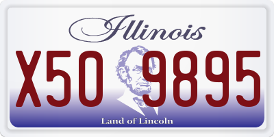 IL license plate X509895