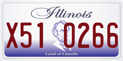 IL license plate X510266