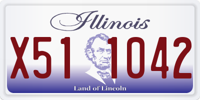 IL license plate X511042