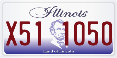 IL license plate X511050