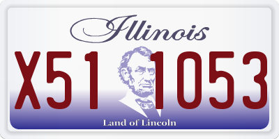 IL license plate X511053