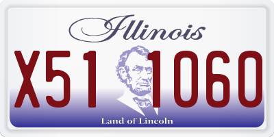 IL license plate X511060