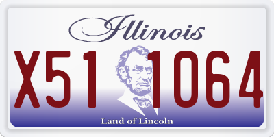IL license plate X511064