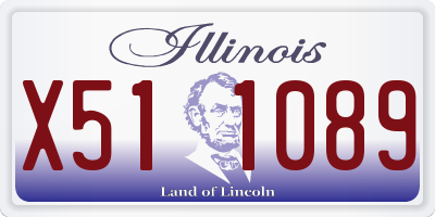 IL license plate X511089