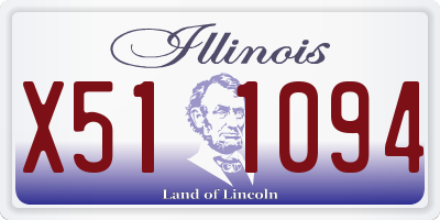 IL license plate X511094