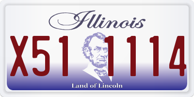 IL license plate X511114